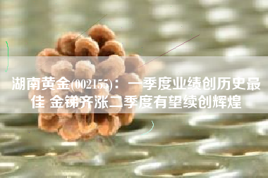 湖南黄金(002155)：一季度业绩创历史最佳 金锑齐涨二季度有望续创辉煌