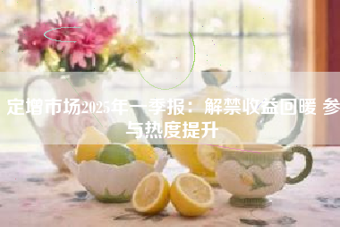 定增市场2025年一季报：解禁收益回暖 参与热度提升