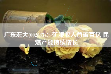 广东宏大(002683)：矿服收入首破百亿 民爆产能持续增长