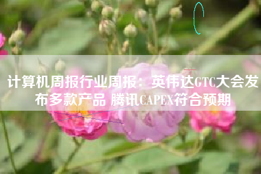计算机周报行业周报：英伟达GTC大会发布多款产品 腾讯CAPEX符合预期