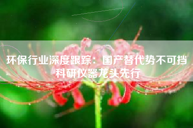 环保行业深度跟踪：国产替代势不可挡 科研仪器龙头先行