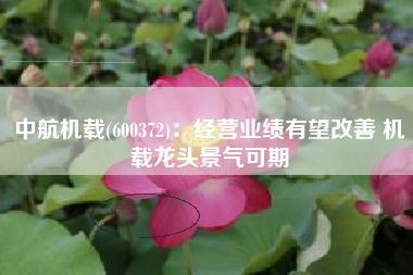 中航机载(600372)：经营业绩有望改善 机载龙头景气可期