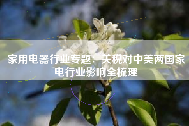家用电器行业专题：关税对中美两国家电行业影响全梳理
