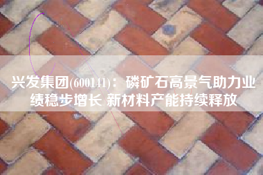 兴发集团(600141)：磷矿石高景气助力业绩稳步增长 新材料产能持续释放