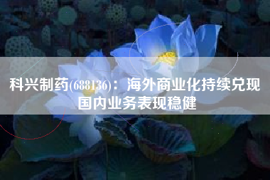 科兴制药(688136)：海外商业化持续兑现 国内业务表现稳健
