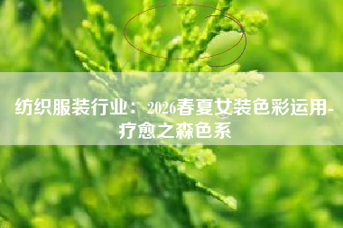 纺织服装行业：2026春夏女装色彩运用-疗愈之森色系