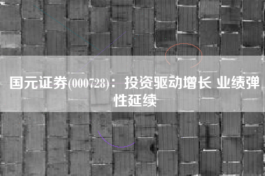 国元证券(000728)：投资驱动增长 业绩弹性延续