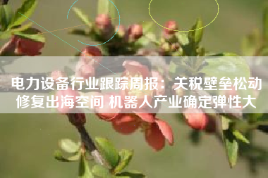 电力设备行业跟踪周报：关税壁垒松动修复出海空间 机器人产业确定弹性大