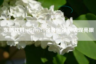 东鹏饮料(605499)：强者恒强 Q1表现亮眼