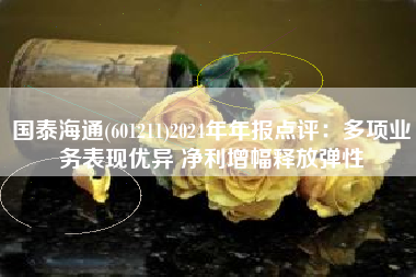 国泰海通(601211)2024年年报点评：多项业务表现优异 净利增幅释放弹性