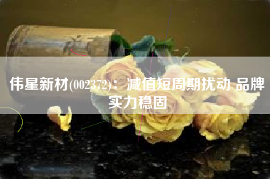 伟星新材(002372)：减值短周期扰动 品牌实力稳固