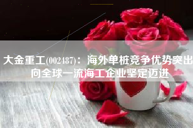 大金重工(002487)：海外单桩竞争优势突出 向全球一流海工企业坚定迈进
