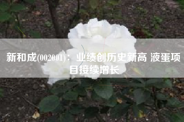 新和成(002001)：业绩创历史新高 液蛋项目接续增长