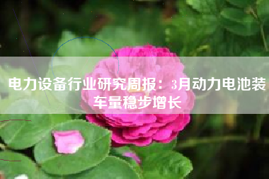 电力设备行业研究周报：3月动力电池装车量稳步增长
