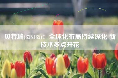 贝特瑞(835185)：全球化布局持续深化 新技术多点开花