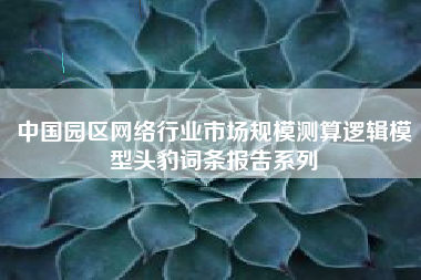 中国园区网络行业市场规模测算逻辑模型头豹词条报告系列