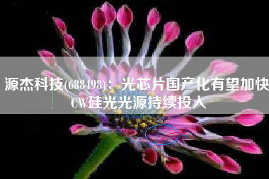 源杰科技(688498)：光芯片国产化有望加快 CW硅光光源持续投入