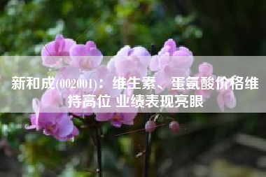 新和成(002001)：维生素、蛋氨酸价格维持高位 业绩表现亮眼