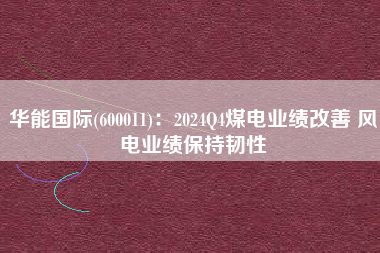 华能国际(600011)：2024Q4煤电业绩改善 风电业绩保持韧性