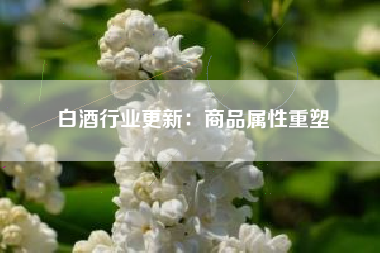 白酒行业更新：商品属性重塑