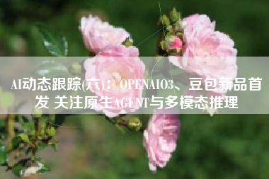 AI动态跟踪(六)：OPENAIO3、豆包新品首发 关注原生AGENT与多模态推理
