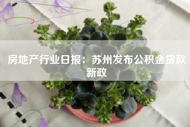 房地产行业日报：苏州发布公积金贷款新政