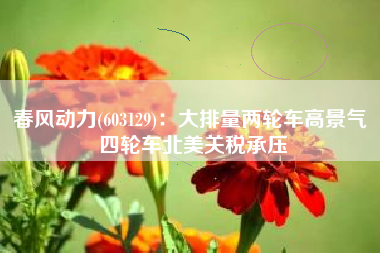 春风动力(603129)：大排量两轮车高景气 四轮车北美关税承压