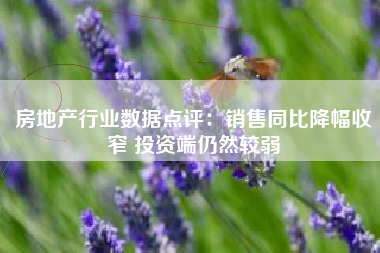 房地产行业数据点评：销售同比降幅收窄 投资端仍然较弱
