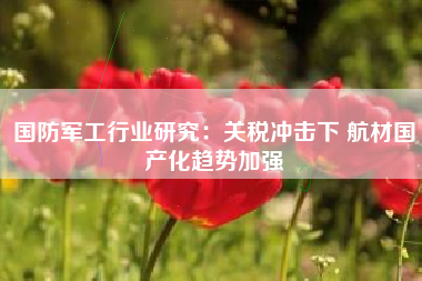 国防军工行业研究：关税冲击下 航材国产化趋势加强