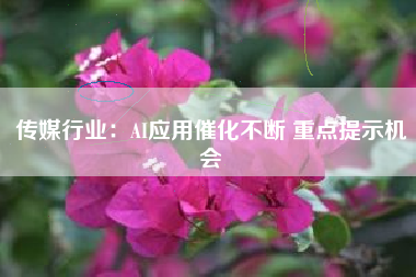 传媒行业：AI应用催化不断 重点提示机会