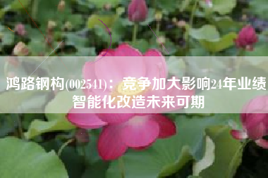 鸿路钢构(002541)：竞争加大影响24年业绩 智能化改造未来可期