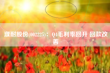 濮耐股份(002225)：Q4毛利率回升 回款改善