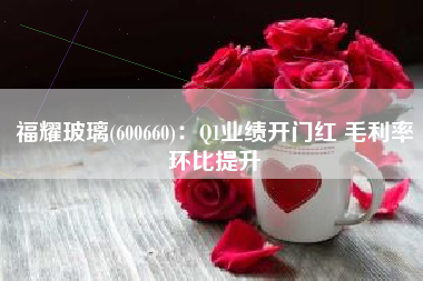 福耀玻璃(600660)：Q1业绩开门红 毛利率环比提升