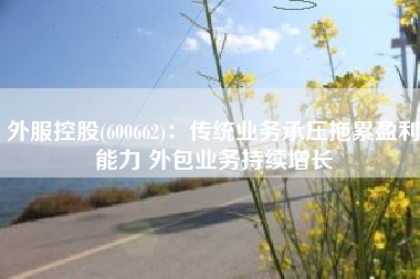 外服控股(600662)：传统业务承压拖累盈利能力 外包业务持续增长