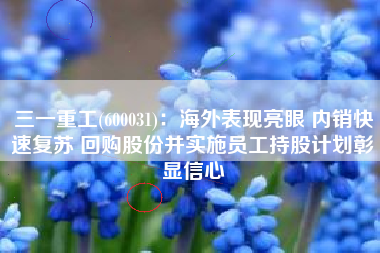 三一重工(600031)：海外表现亮眼 内销快速复苏 回购股份并实施员工持股计划彰显信心