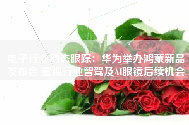 电子行业动态跟踪：华为举办鸿蒙新品发布会 重视行业智驾及AI眼镜后续机会