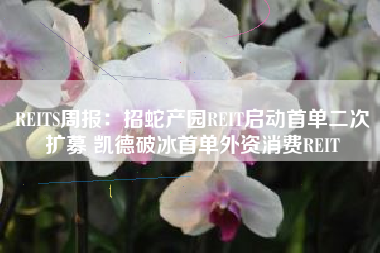 REITS周报：招蛇产园REIT启动首单二次扩募 凯德破冰首单外资消费REIT