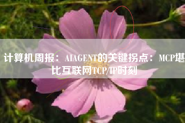 计算机周报：AIAGENT的关键拐点：MCP堪比互联网TCP/IP时刻