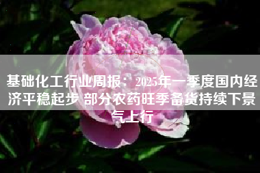 基础化工行业周报：2025年一季度国内经济平稳起步 部分农药旺季备货持续下景气上行