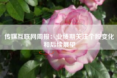 传媒互联网周报：业绩期关注个股变化和后续展望