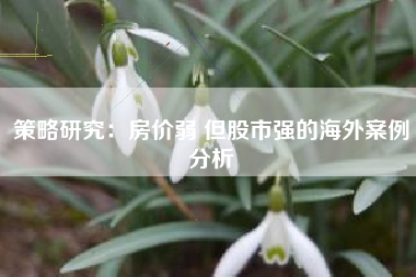 策略研究：房价弱 但股市强的海外案例分析