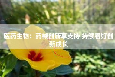 医药生物：药械创新享支持 持续看好创新成长