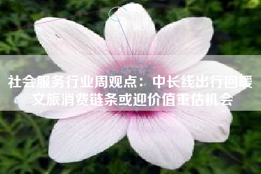 社会服务行业周观点：中长线出行回暖 文旅消费链条或迎价值重估机会