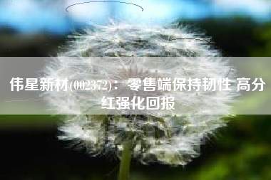 伟星新材(002372)：零售端保持韧性 高分红强化回报