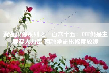 资金跟踪系列之一百六十五：ETF仍是主要买入力量 两融净流出幅度放缓