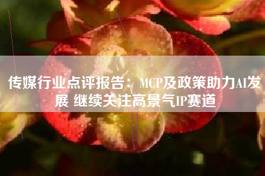 传媒行业点评报告:MCP及政策助力AI发展 继续关注高景气IP赛道 传媒行业点评报告:MCP及政策助力AI发展 继续关注高景气IP赛道