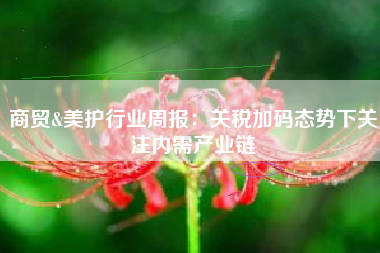 商贸&美护行业周报：关税加码态势下关注内需产业链
