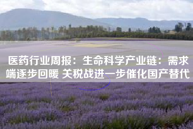 医药行业周报：生命科学产业链：需求端逐步回暖 关税战进一步催化国产替代