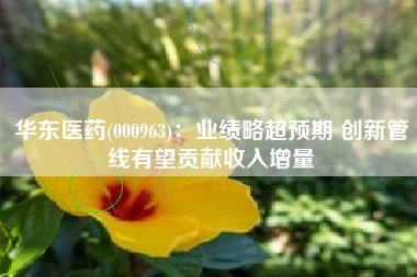 华东医药(000963)：业绩略超预期 创新管线有望贡献收入增量