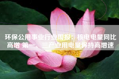环保公用事业行业周报：核电电量同比高增 第一、三产业用电量保持高增速